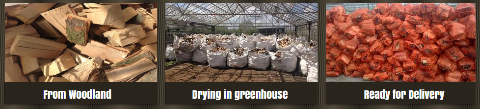 From Woodland to Greenhouse to dry and then ready for delivery.